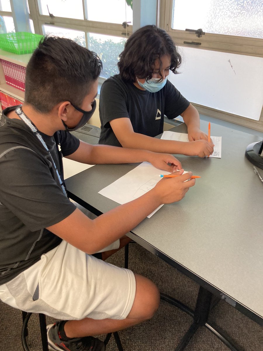 Maglio_Longhorn's tweet photo. “When one teaches, two learn.” R. Heinlien. Students worked on individual math problems and then guided their partner to find the solution. @VIDASHARKS #MathIsMarvelous #WeAreVIDA https://t.co/RMBUeKQqqB