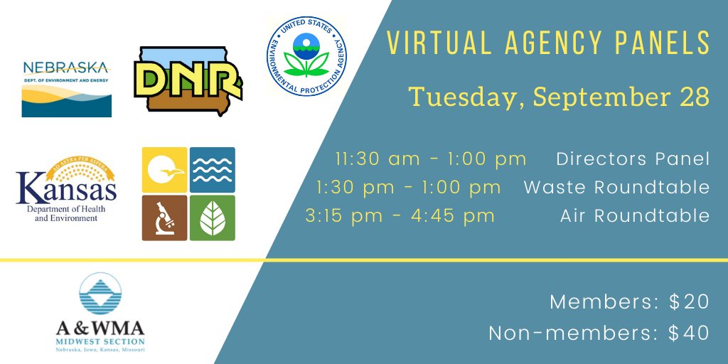 midwestawma's tweet photo. Due to ongoing concerns re: the COVID-19 pandemic, we have postponed our in-person conference until Spring 2022. 
However, we are excited to bring you our "day 1" agency panels w/ state agencies &amp; EPA virtually on Sept 28! Details &amp; registration here: https://t.co/MdCZWs2S80 https://t.co/206OpUP8U6