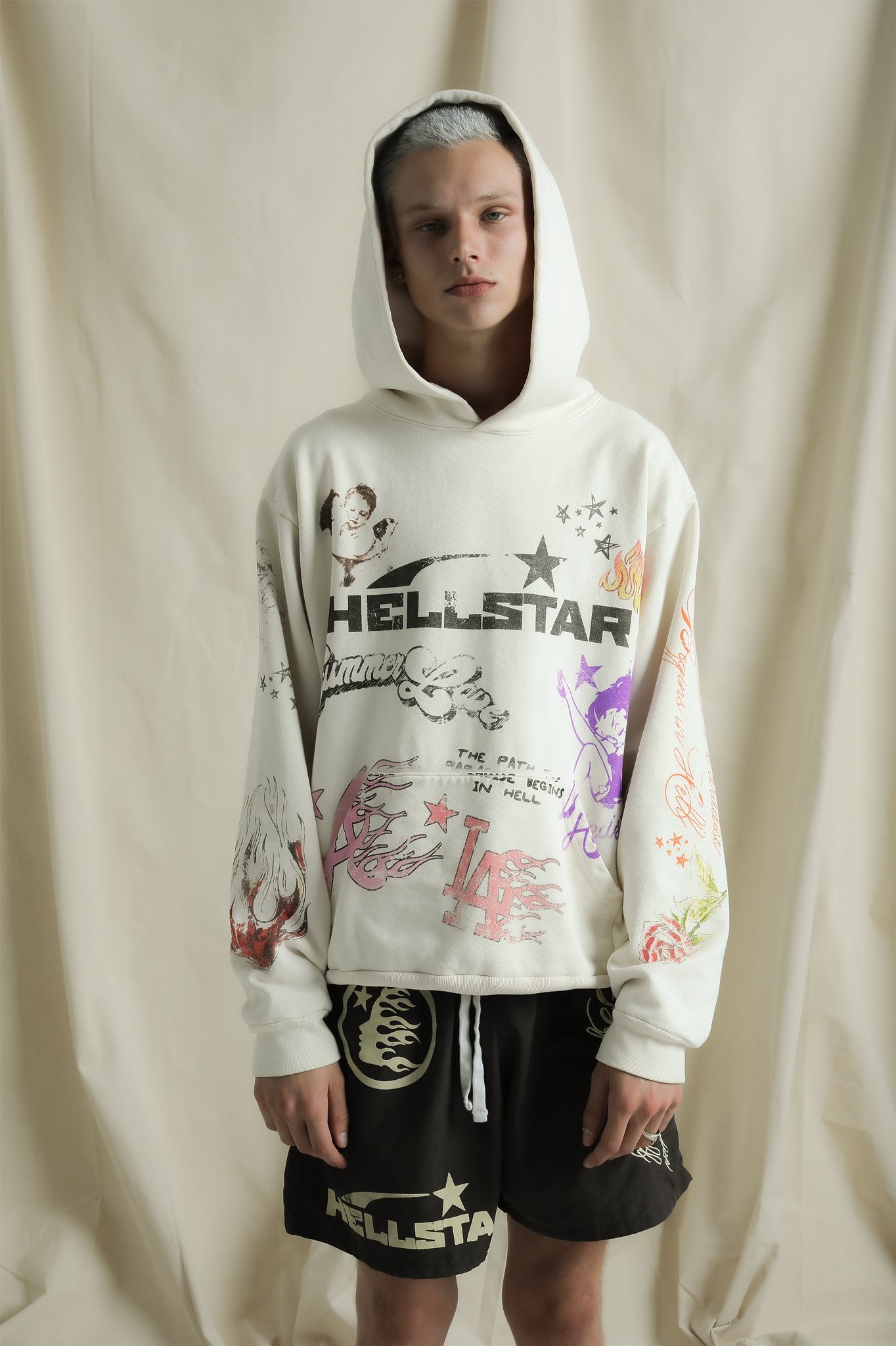 トップス LOST IN THE HILLS/ HELLSTAR Hellstar – Courtside Kicks