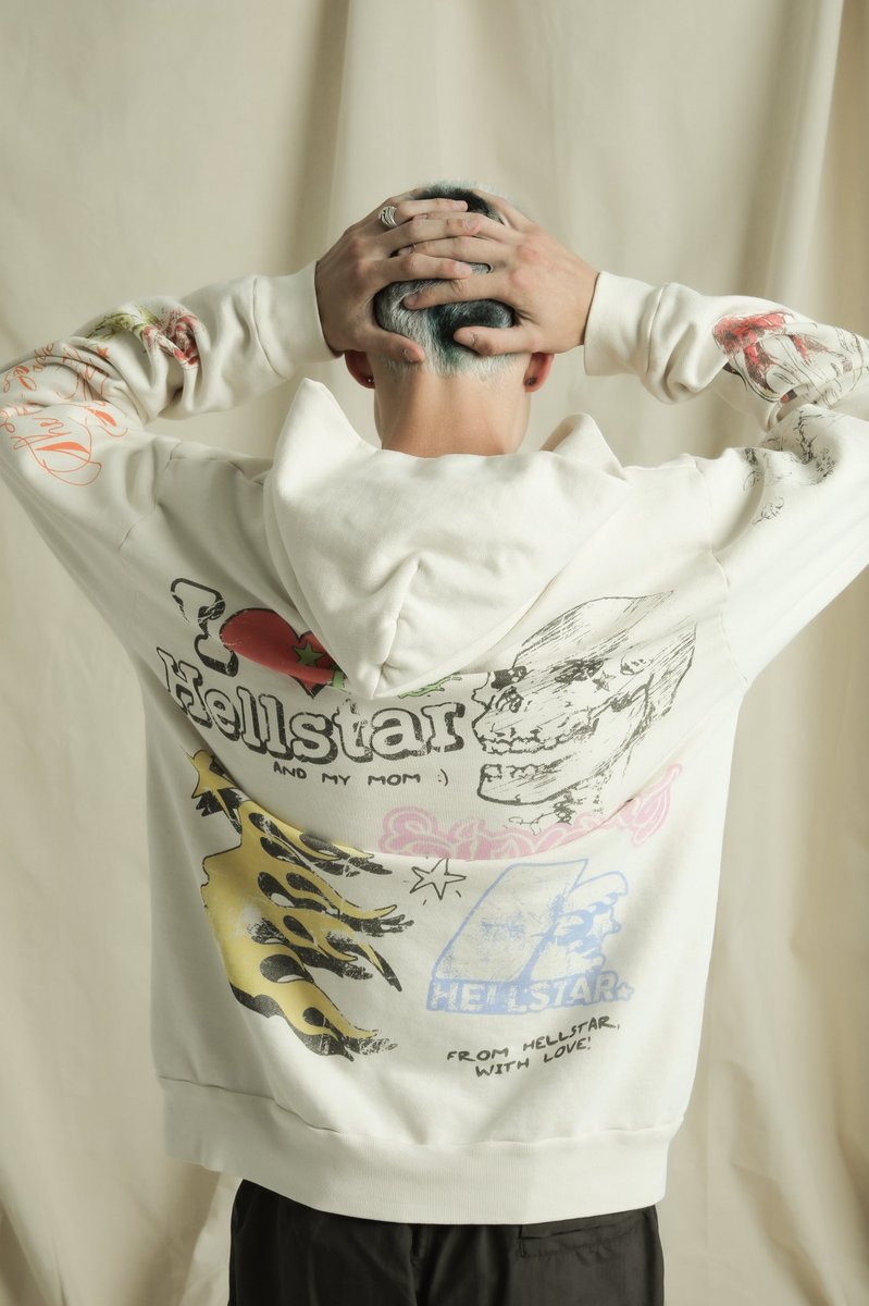 “From Hellstar, With Love” Capsule 5 dropping Friday, September 17th. Featured below is our “End of Summer” hoodie 100% organic combed cotton. Vintage washed and dyed. As well as our signature nylon shorts with puff print and embroidery detailing. We hope to see you all Friday 🖤