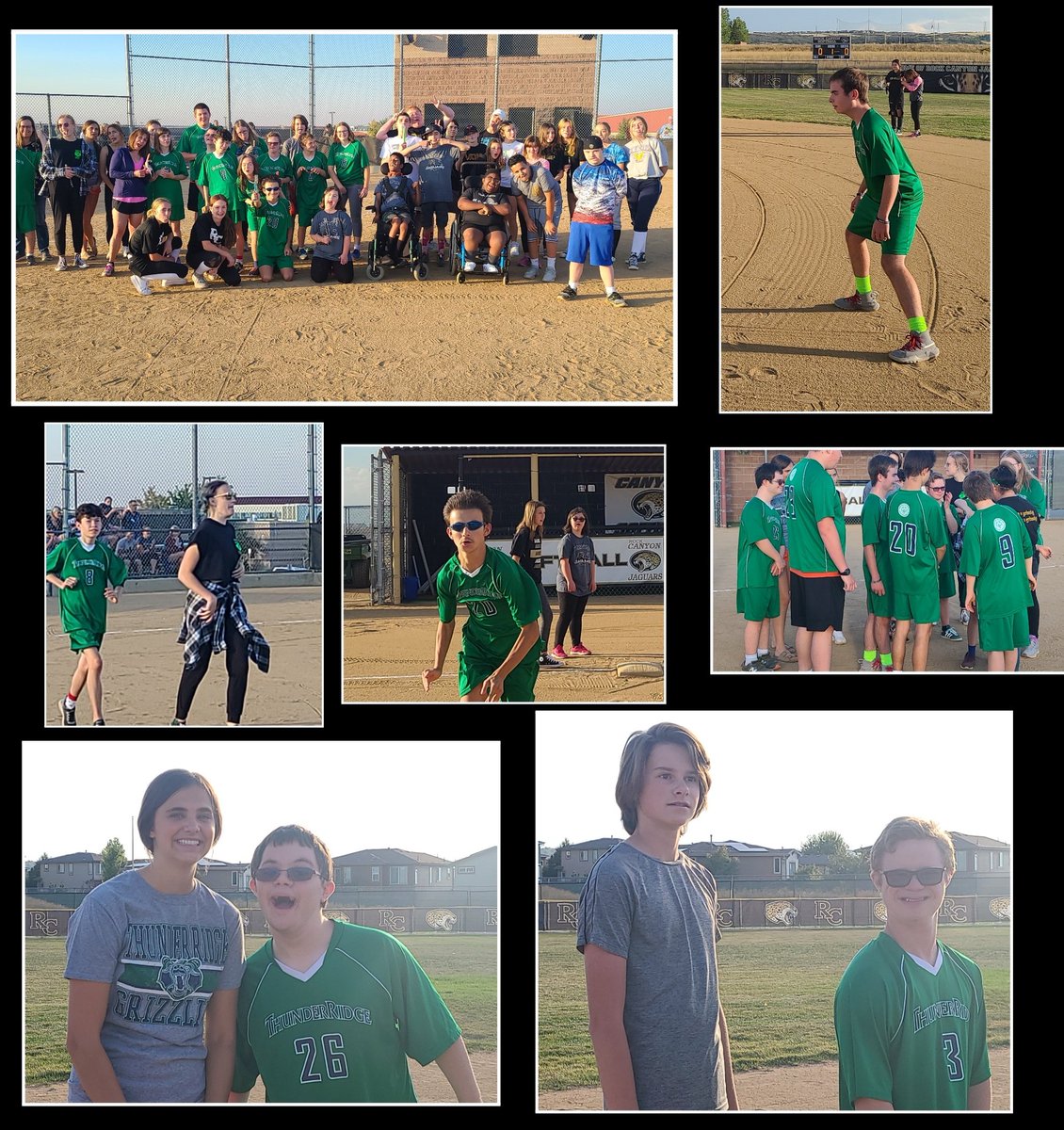 What a fun day of 'Kickball' at Canyon against @TRHSGrizzlies and a Huge S/O  @SoftballRCHS with their help for allowing us to use their field, supporting both teams with popsicle!!!  #JagLove  #JagNation #WeRJustLikeU #ChooseToIncluded
#DontDisMyAbility @SpecOlympicsCO