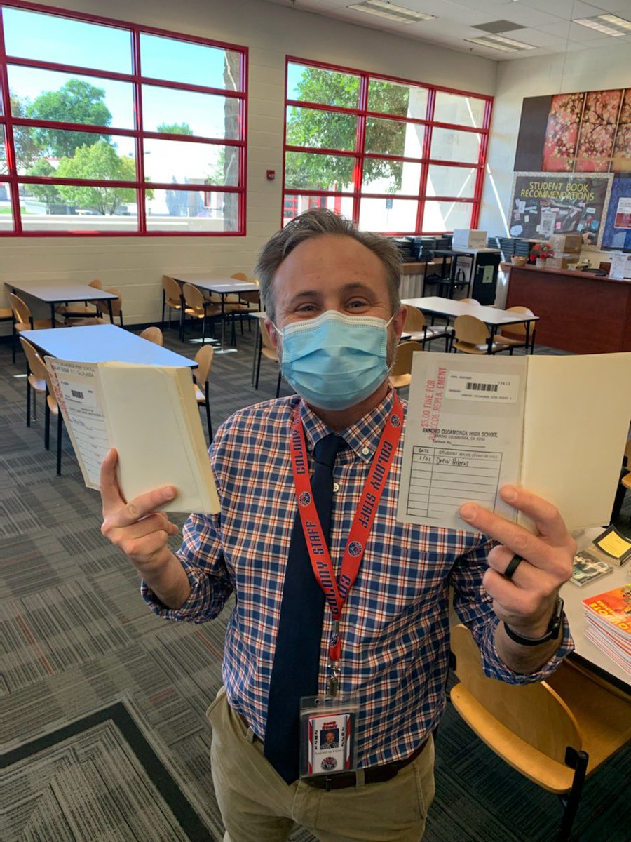Andrew Hiben (@hibenator) on Twitter photo Strolling through <a href="/colonylibrary/">Colony H.S. Library</a> with <a href="/DrBunn/">Dr Tiffany Bunn</a> and I stumbled upon some of my favorite fiction from AP Spanish Lit at RCHS. Turns out I was the last person to check both of them out… back in 2001! Strolling through <a href="/colonylibrary/">Colony H.S. Library</a> with <a href="/DrBunn/">Dr Tiffany Bunn</a> and I stumbled upon some of my favorite fiction from AP Spanish Lit at RCHS. Turns out I was the last person to check both of them out… back in 2001!