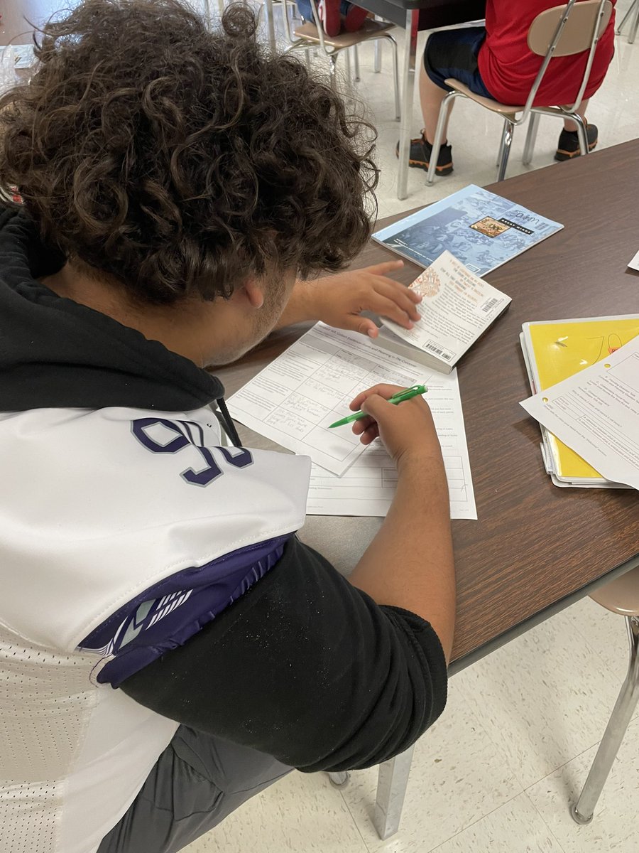 JMorris8thELA's tweet photo. Collected evidence used to complete Focus Question Task 2– exemplary attention to precise details and full explanations! @8thPwms @WitWisdomELA @PanthersPwms #Sumnerachieves https://t.co/wfyfqWucz0