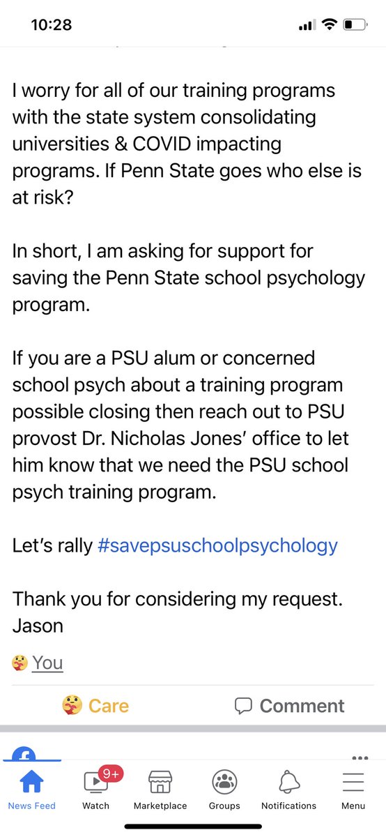 drladyjulia's tweet photo. We face a national shortage of school psychologists! Penn State has trained some of the most influential leaders in our field including me the #NASPSPY. Our children need more of us now more than ever. Please reach out to @penn_state to #savepsuschoolpsychology https://t.co/ui79MoJvQm