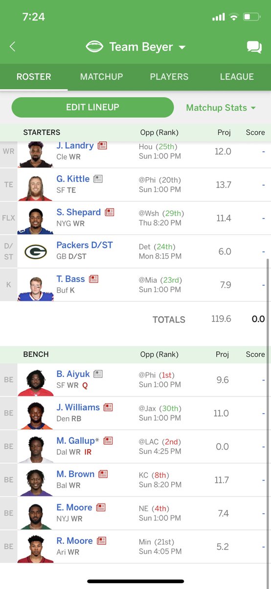 jakeNbake139's tweet photo. @SiriusXMFantasy 12 team ppr we get no ir spot-I have Gallup and I get the first waiver wire pick. Do I drop for Mitchell or let something else go… https://t.co/paX997Ad4J