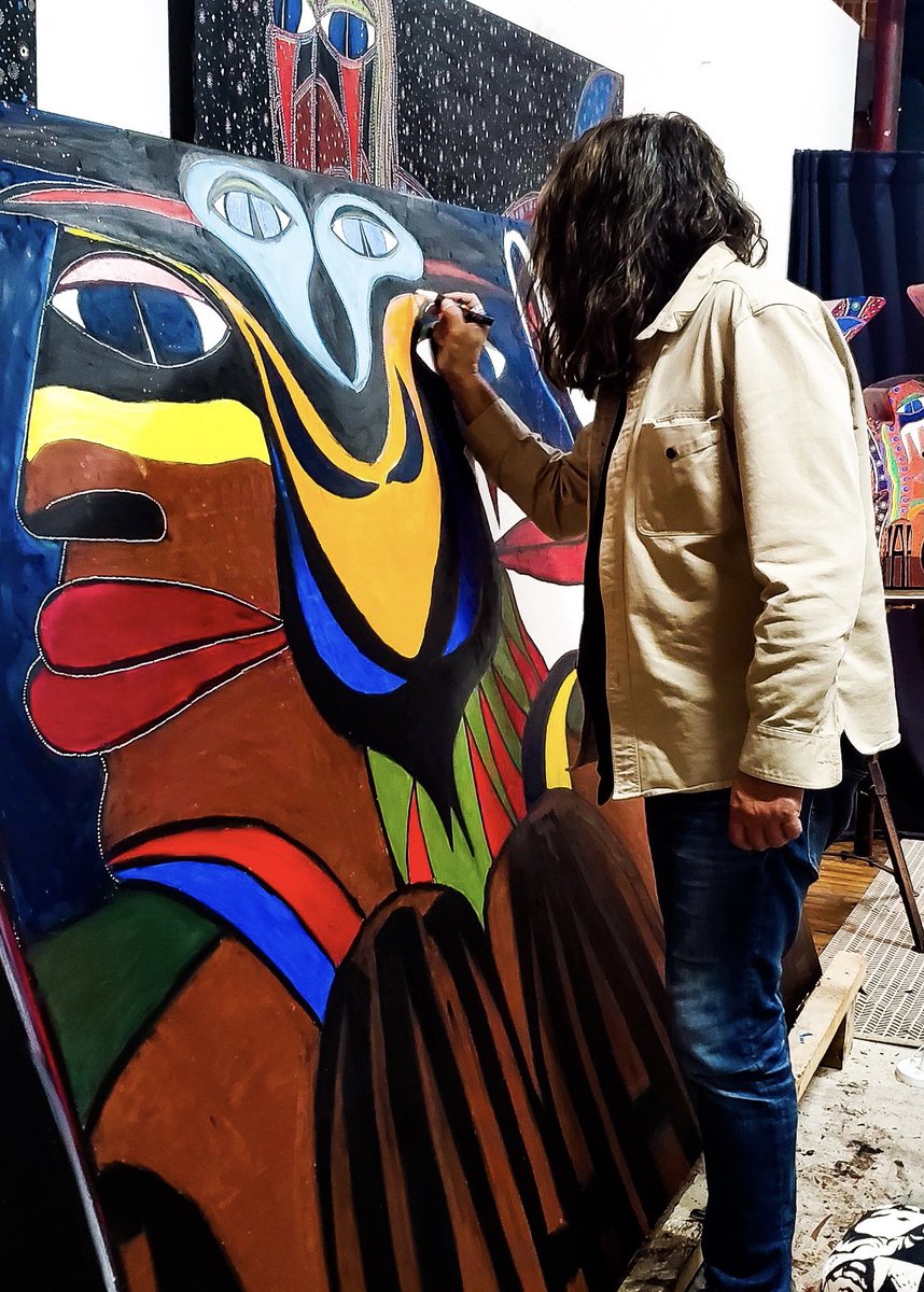 TomWilsonArt's tweet photo. Resurrecting #hamont @CottonFactoryCA #indigenousart #resurrecting https://t.co/LnPA76oISB