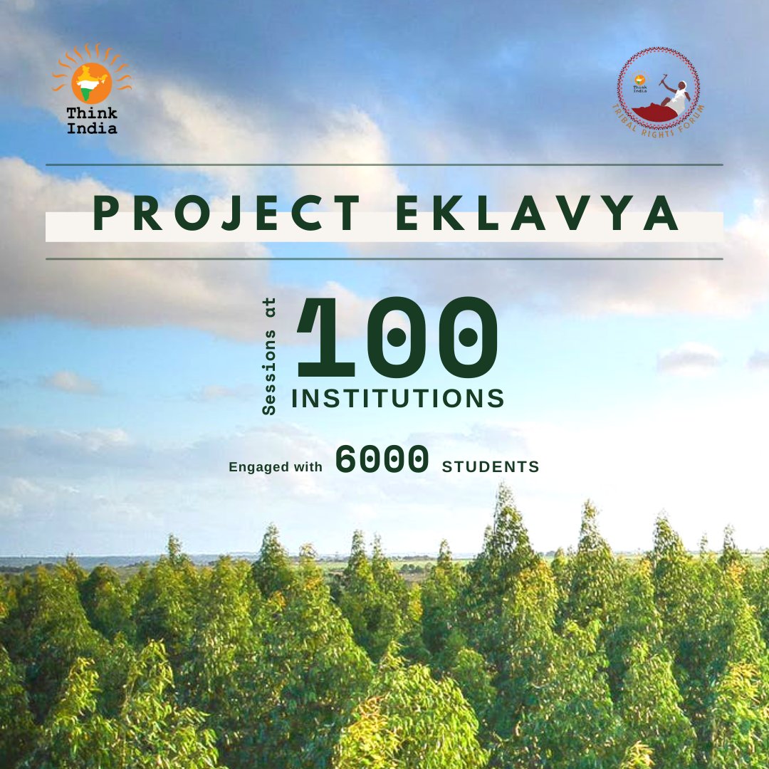 thinkindiaorg's tweet photo. Namaste!

We are extremely elated to announce that Project Eklavya under @tribefortribes has reached 6000+ students. It has conducted 100 sessions across schools and colleges across India. 

Be the part of the movement  : https://t.co/lSeR70pV09 https://t.co/Dlme4aJCZD