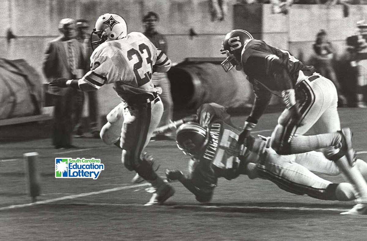 This Day In Furman Football History (Sept. 15, 1984) — This Robbie Gardner 6-yard TD run with 2:50 remaining lifts Furman past N.C. State, 34-30. Paladins roll up 512 total yards and get a school record 27 tackles, 2 sacks, and a blocked punt from Rock Hurst. #FUAllTheTime