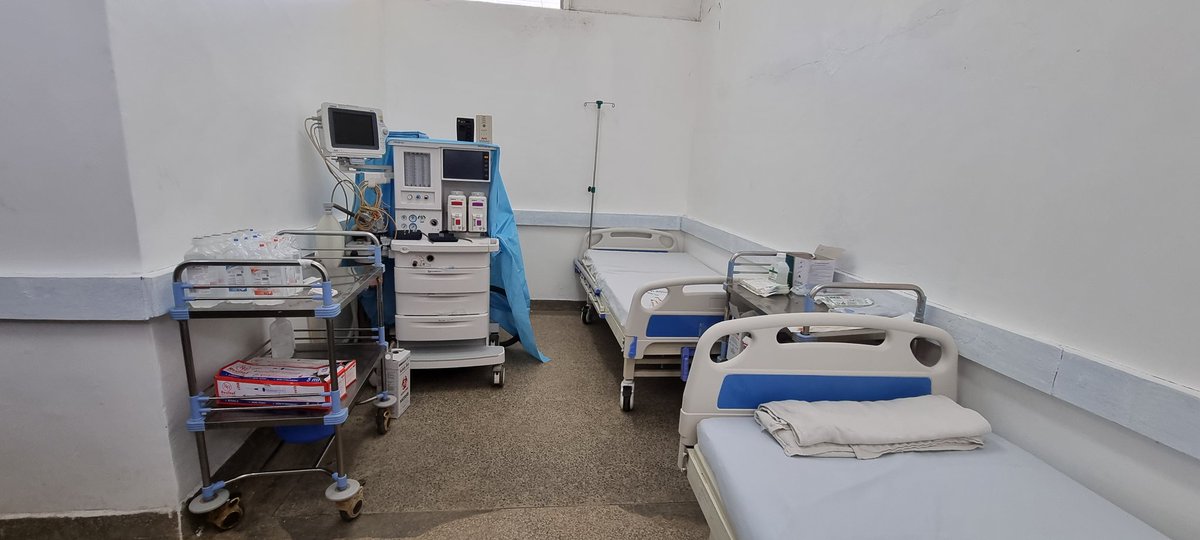 Johnlonyangapuo's tweet image. This morning I opened Post Anaesthesia Care Unit (PACU) at the Kapenguria County Referral Hospital. The unit can handle 3 patients at any given time.