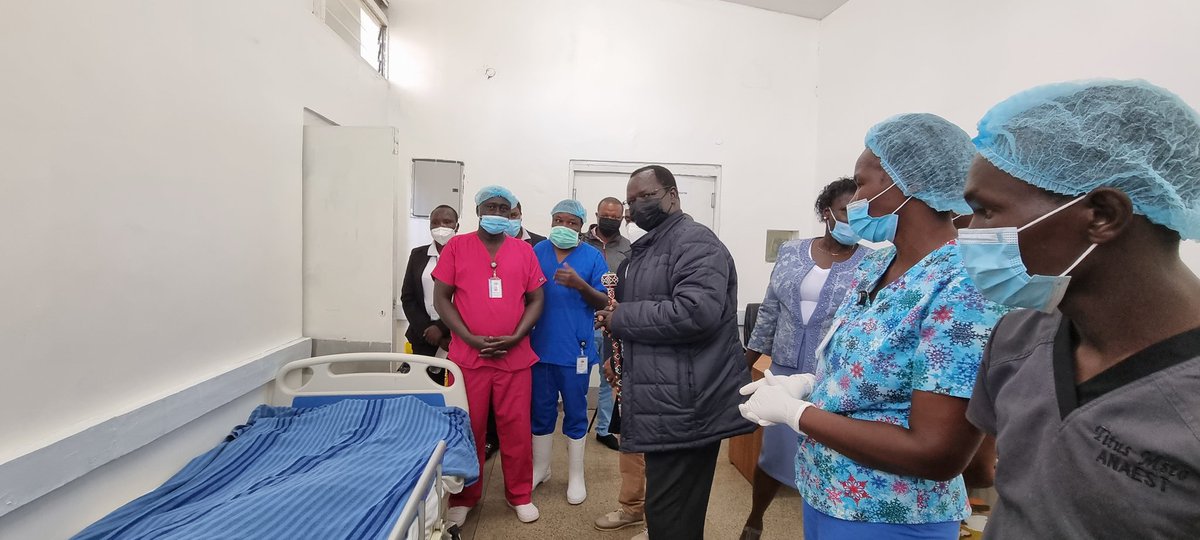 Johnlonyangapuo's tweet image. This morning I opened Post Anaesthesia Care Unit (PACU) at the Kapenguria County Referral Hospital. The unit can handle 3 patients at any given time.