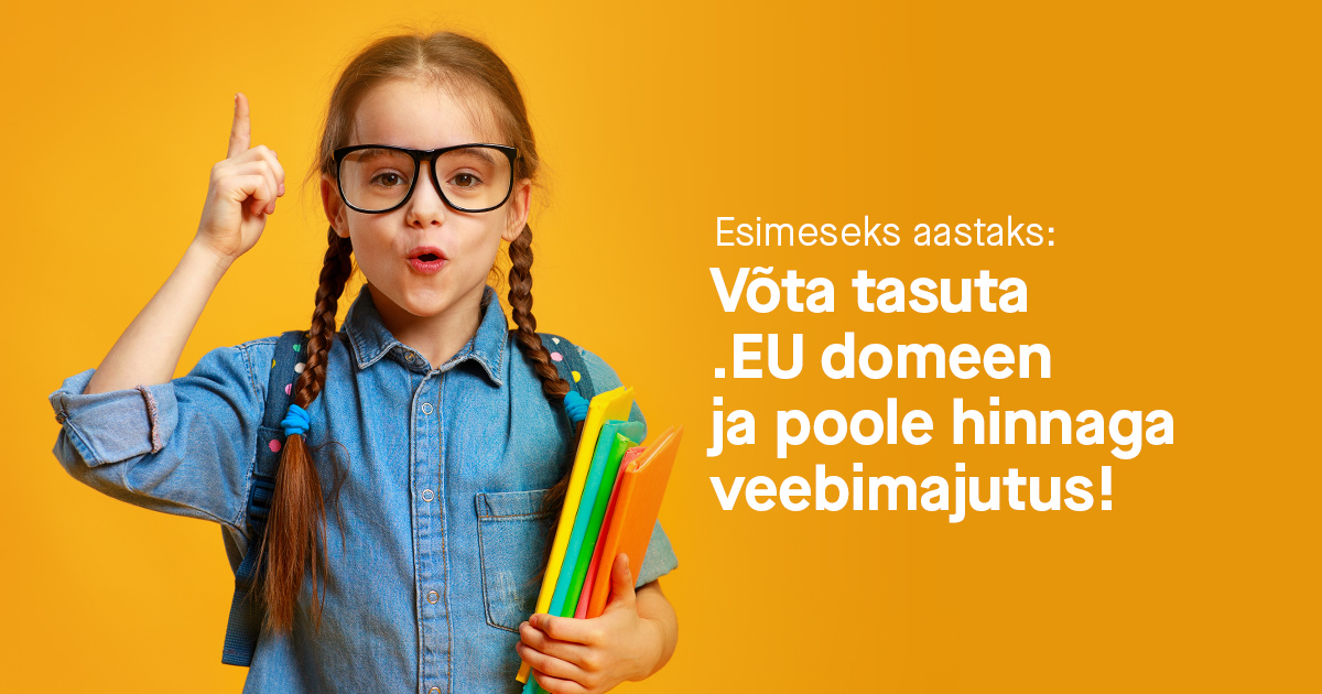 Tee ennast veebis nähtavaks ja pane äri kasvama!
.EU domeen on mõistlik valik vähemalt kolmel põhjusel.
Loe lähemalt siit: my.zone.eu/et/vserver-cam…