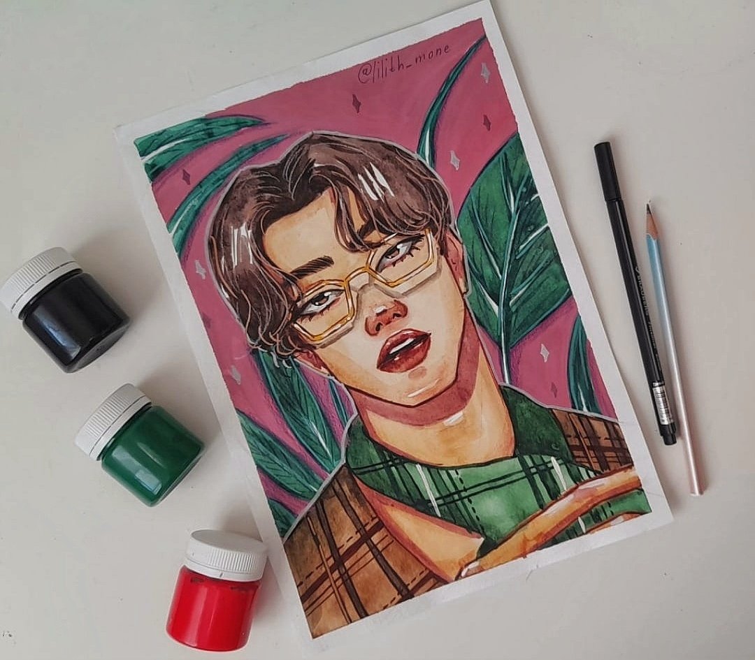 Rm 
 #art #artist #sketch #sketchbook #watercolor #watercolour #illustration #btsfanart #btsarmy #btsart #rm #rapmonster #kimnamjoon #namjoon #koreanboys #koreanart #aesthetic #aestheticart #aestheticstyle #aquarelle #aquarelleart #aesthetic #BTSARMY #BTS #btsfanart #BTSART