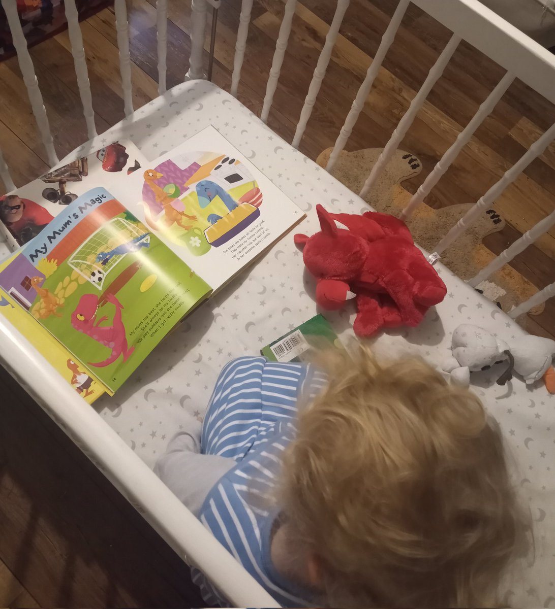busybookbank's tweet photo. Every morning while I am getting up and ready C reads some books in his cot. He now asks for 3 every morning. I think it's one of the best ways to start a day.
#childrensbookillustration #childrensbooks #childrensactivities #starttheday #cot #learningtocount #gettingready https://t.co/v8E2OaMlFt