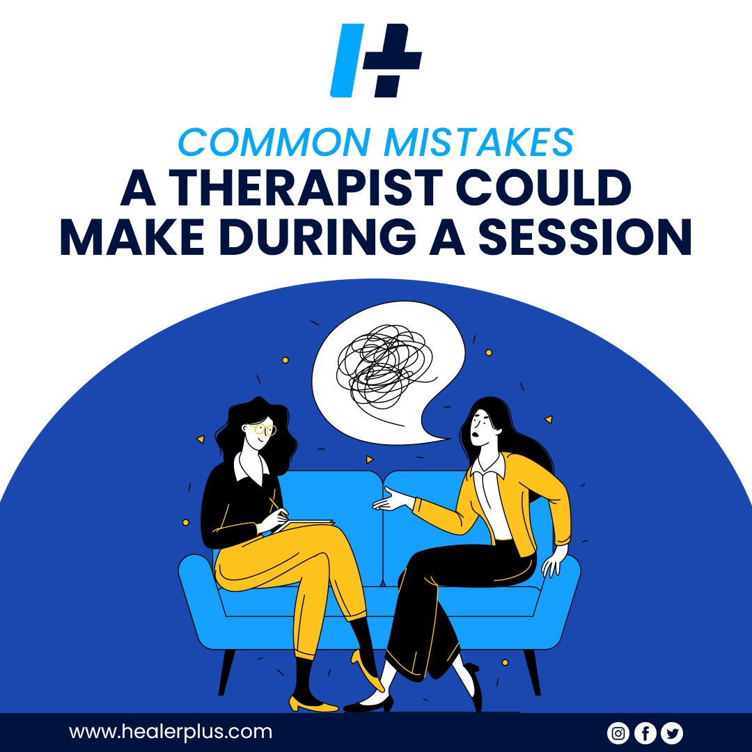 Common Mistakes a Therapist could make during a session

✔Wrong tone

✔Self Involvement

✔Distracted Attention

✔Biased

✔Assumptions or Judgements

✔Lack of empathy

healerplus.com
#Counselling #Therapist #Healing  #Online #practice #HealerPlus