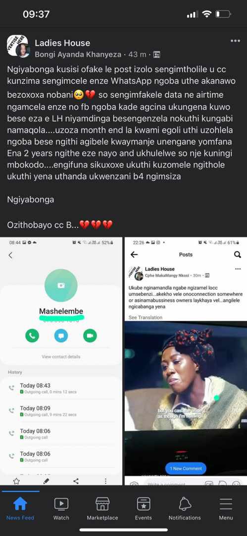 mucheloli's tweet photo. Big ups to Ladies House Group for reaching out to MaShelembe 👏👏🥰🥰🥰❤️❤️, she’ll be coming this side month end and the ladies are making financial contributions to her , her life is about to change for better…. 
#Mnakwethu 
#mnakwethumzansi https://t.co/b3jRKThUfU
