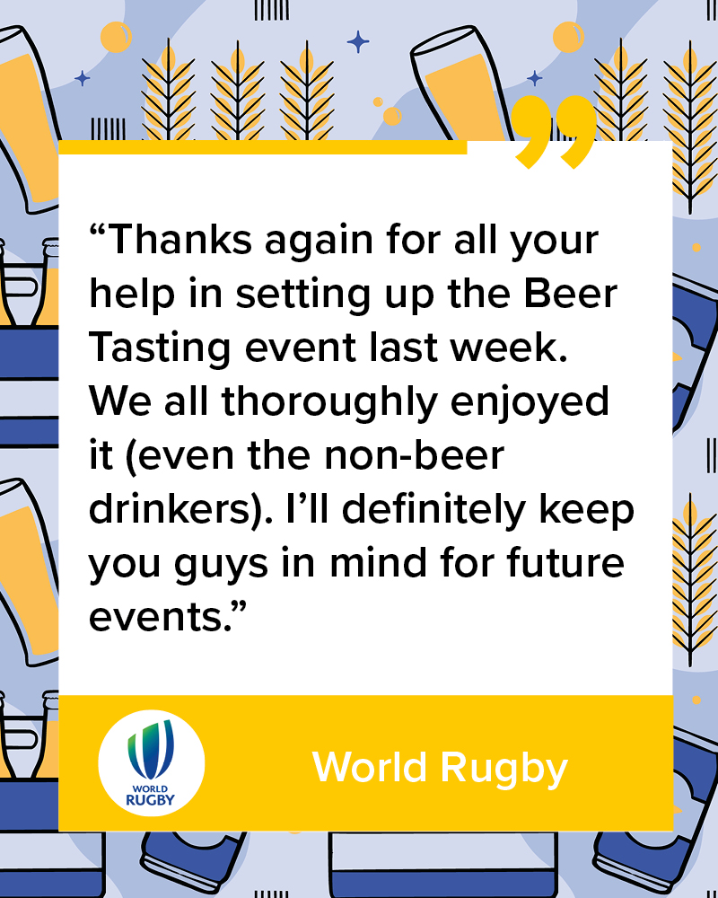DynamicEventsIE's tweet photo. Our Virtual Beer Tasting is great fun for all ๐ป
See you again soon World Rugby ๐๐
#virtualteambuilding #virtualevents #onlinebeertasting #virtualbeertasting #onlineevents #remoteteambuilding #dynamicevents #workingfromhome #beertasting https://t.co/VD7d9SGEND