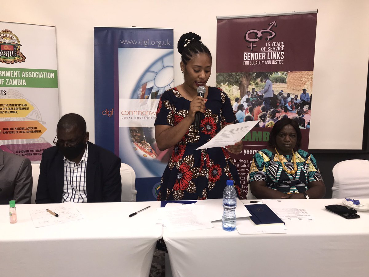 Luck of women quotas a major barrier to women’s political participation. #WLGF chairperson <a href="/RashidaMulenga/">Rashida Mulenga</a> @ official opening of the WLGF #Zambia Summit <a href="/CLGFSouthernAf/">CLGF Southern Africa</a> <a href="/LGAZ_News/">LGAZ</a> <a href="/GenderLinks/">Gender Links</a> <a href="/CLGFSG_LSLACK/">Lucy Slack</a> <a href="/clowemorna/">Colleen Lowe Morna</a> <a href="/NyashaNyashams/">Nyasha Simbanegavi</a> <a href="/ClgfM/">CLGF_Maybin</a>