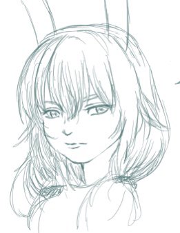 ラフィーはかわいいというよりかは
海外キッズモデルのような妖精味の強い美人ロリだと思っているので
写実寄りにしないとその味が出せない…バランスにはいつも悩まされる 