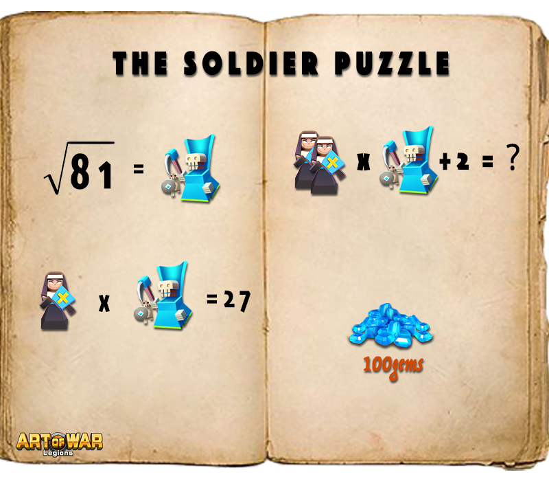 GameAoW's tweet photo. Dear commanders,
I have found an old book from my basement. However, there are lots of puzzles with soldier pictures in our game. Could you help me figure them out? Maybe those puzzle could help us write a new story.We will bring rewards to 50 people with the right answers.#AoW https://t.co/VSZEpjCwro