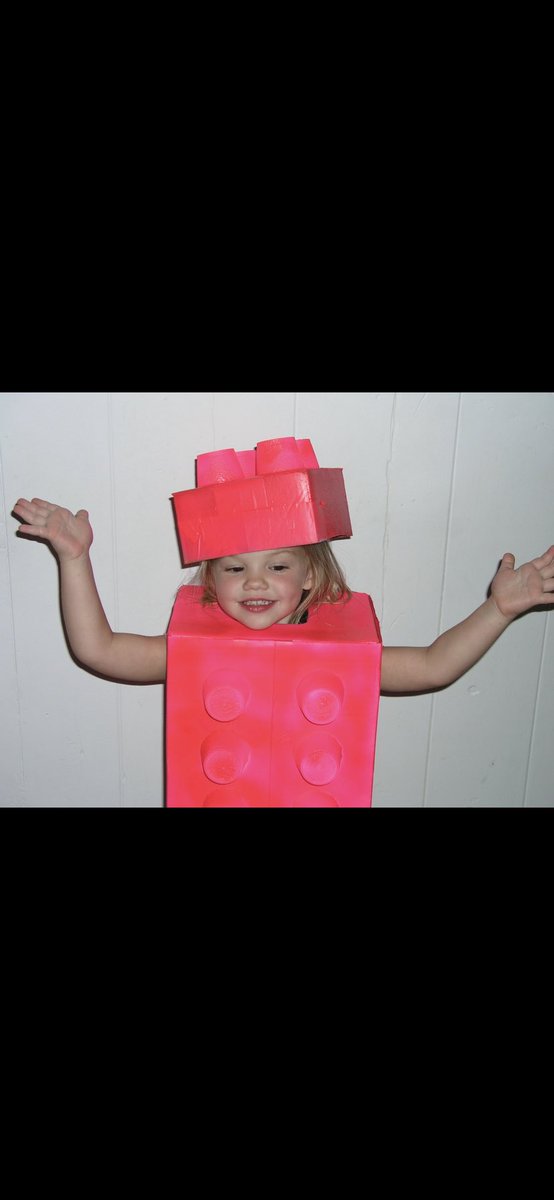 alyssarain4's tweet photo. I think a lot about the time I made a lego costume for Halloween &amp; was so proud of it… &amp; then everyone thought I was dressed as a pig with udders??… 😅😂 https://t.co/Iz9UBZxwnD