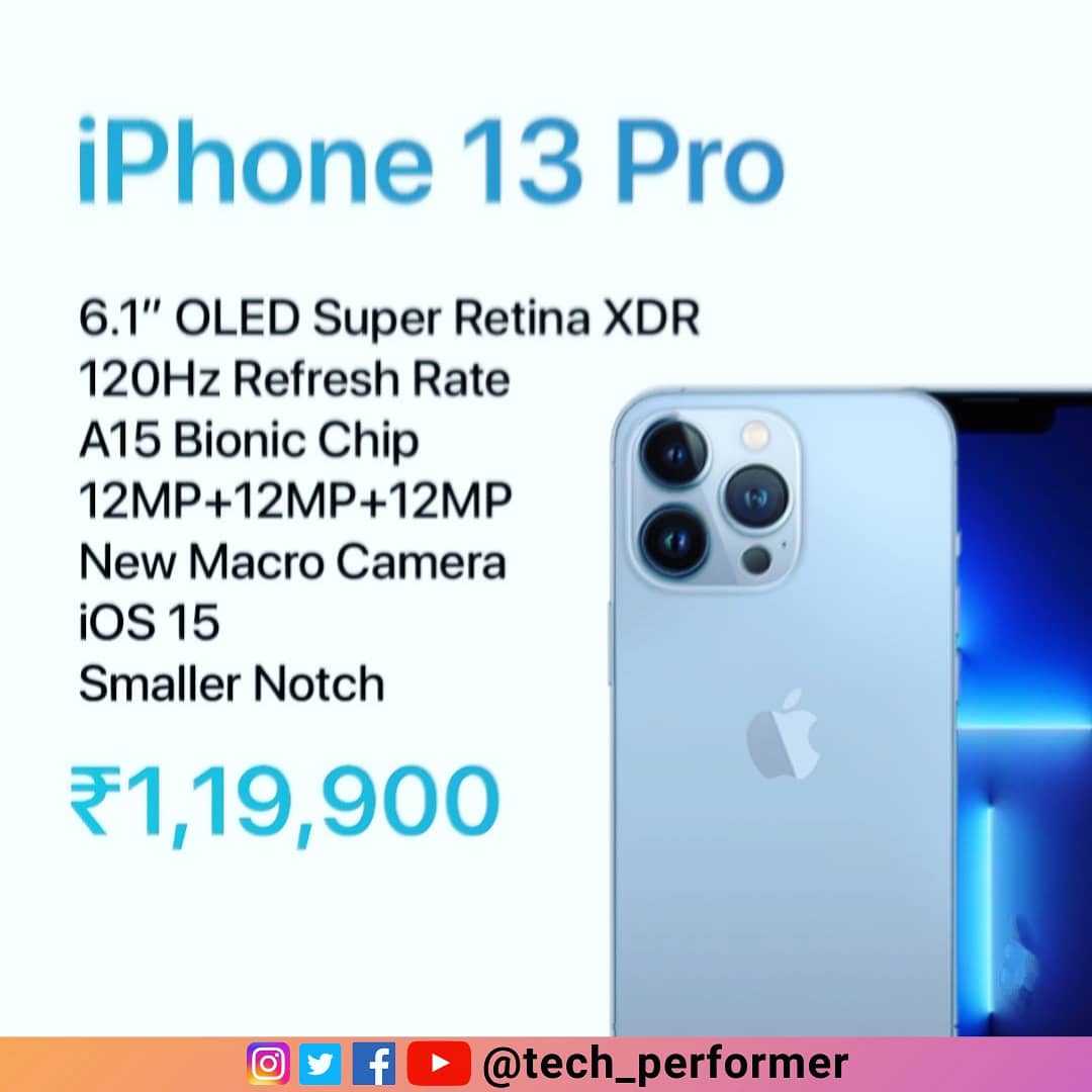tech_performer's tweet image. Apple announced its iPhone 13 series with some new features.

#apple #appleevent #appleiphone #iphone13 #iPhone13ProMax #iPhone13Pro #iphone13series