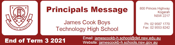 This term has been a challenging time for students, their families &amp; school staff.  Thank you once again for your support during a very difficult term. Please read the Term 3 Principal's message in regards to information such as return to school in Term 4. ow.ly/4aV250Ga8rA