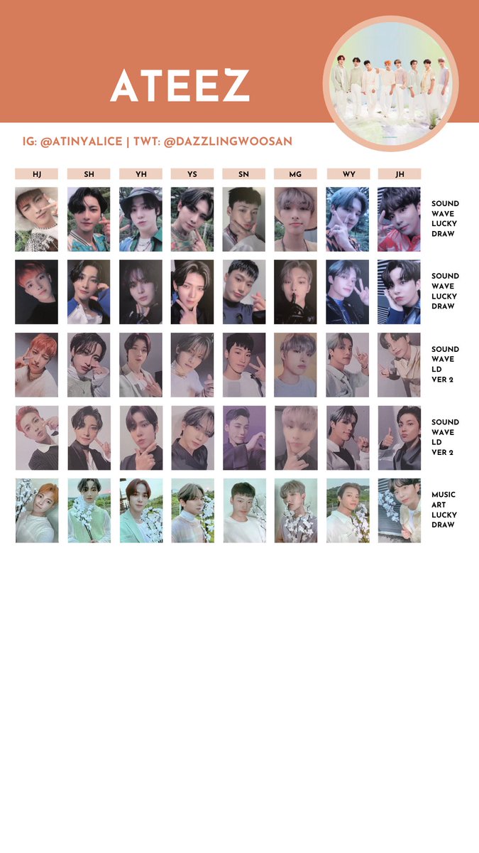ATEEZ [ZERO : FEVER PART.3] — photocard template / wishlist 210915