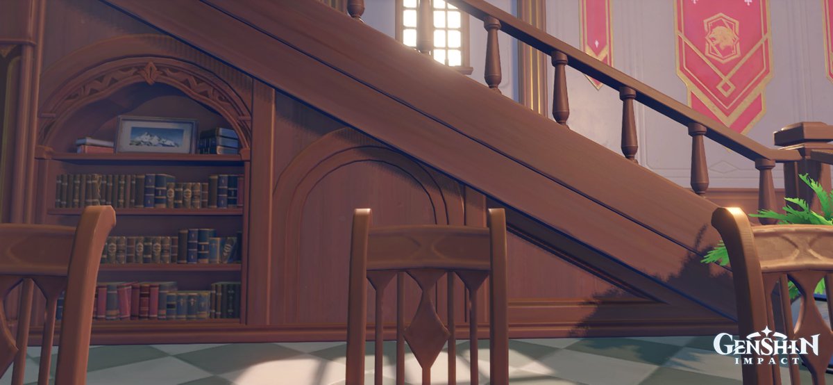 ghostofjia's tweet photo. college starts next week so here’s genshin zoom backgrounds

[ knights of favonius head quarters ] https://t.co/0WrkXFumuJ