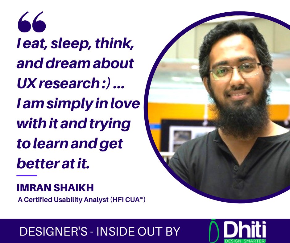 dhiti_ai's tweet photo. Designer's Inside Out - A series of interviews of the most interesting creators from the design and research field.

Imran Shaikh thanks a lot for your valuable time and for sharing your thoughts.

https://t.co/IC19ezYUDD

 #uxdesigner #uxresearcher #designanlytics #dhiti https://t.co/AjuPJfXNru