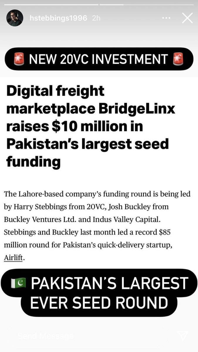 Announcement from @HarryStebbings of @20vcFund about co-leading our $10M seed round with @joshbuckley and @indusvalleycap. Thrilled to have you on this journey with us, Harry. It’s going to be a fun ride 🚚 🚛 (pun intended)!