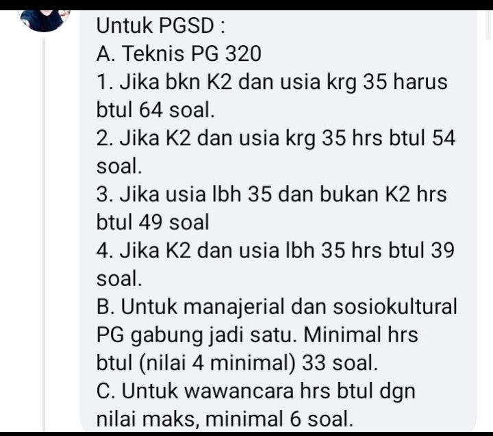 Shepa73's tweet photo. @NSan_Santika @abiridwan2173 Saya share untuk PGSD,, hasil tes adalah hasil murni, kemudian nanti ditambah nilai Afirmasi,, https://t.co/cDm5Ksmt8R