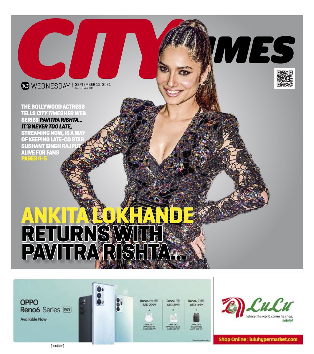 KTCityTimes's tweet photo. On our cover today is #Bollywood actress @anky1912, who shares her memories of #SushantSinghRajput in a chat about her new series #PavitraRishta2 streaming now on @ZEE5India. Read our interview with her here: https://t.co/qrtZfsz88F https://t.co/cqBhC9fi7S