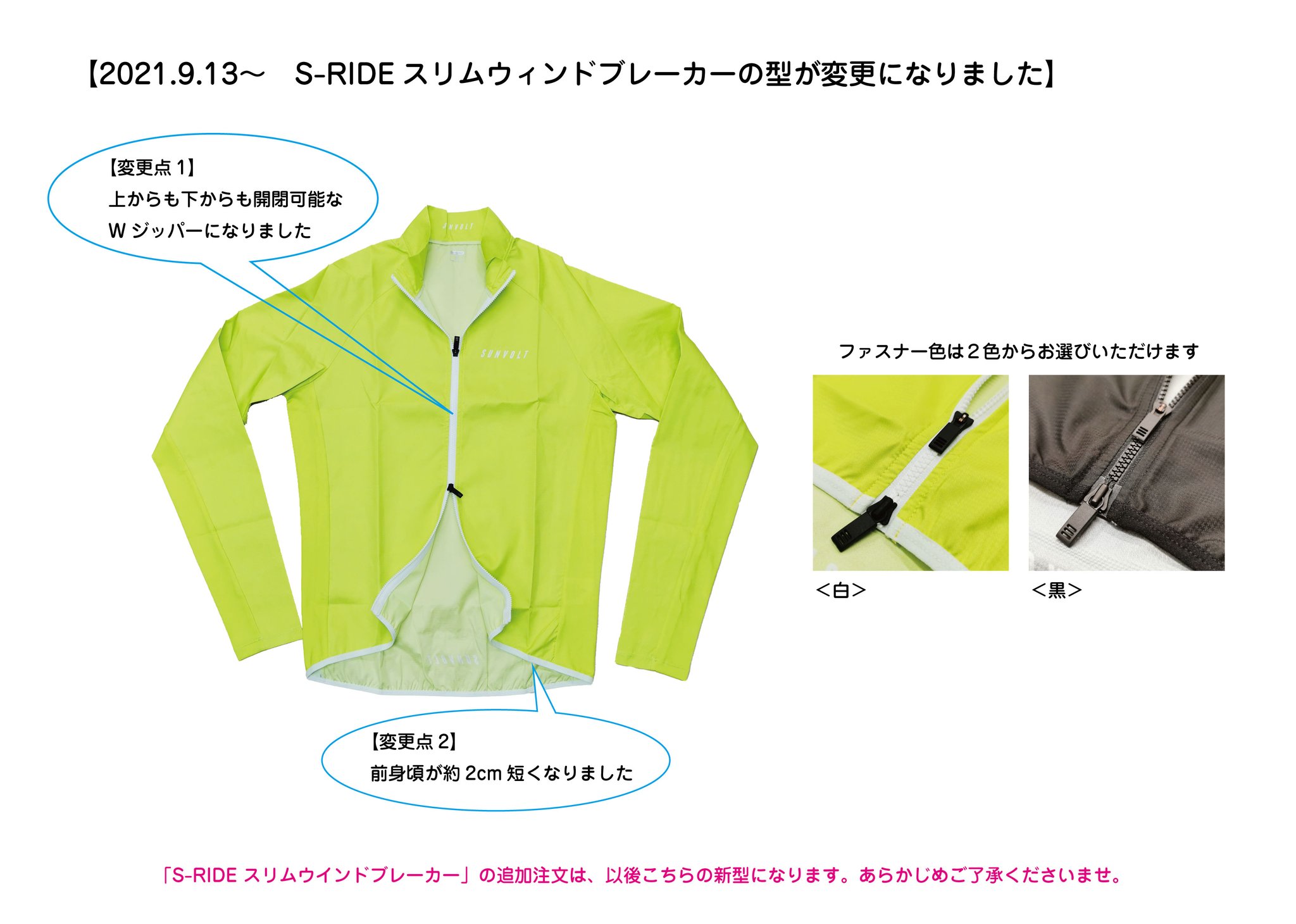 新品サンボルトスリムウインドブレーカー