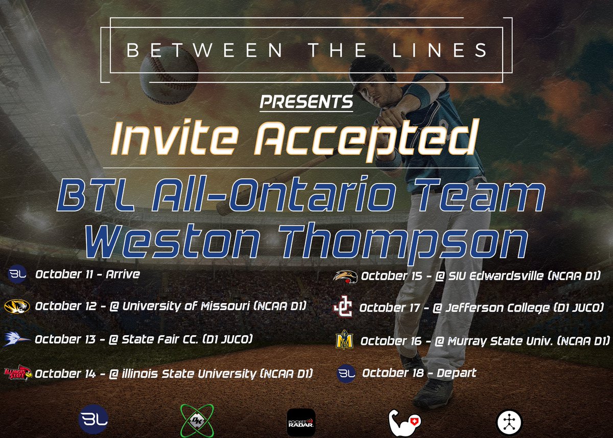 Congratulations to Weston Thompson on accepting his invite to participate on the <a href="/BTLOntario/">Between The Lines Ontario</a> team in October!

betweenthelines.pro/allontario/exp…