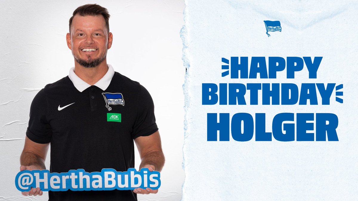 HerthaBubis's tweet photo. Happy Birthday, Holger #Lindemann! 🥳 Unser #BSCU11-Cheftrainer feiert heute seinen 44. Geburtstag. Wir gratulieren ganz herzlich, wünschen viel Gesundheit, alles Gute und maximalen sportlichen Erfolg! 💪
#DieZukunftGehörtBerlin #HaHoHe https://t.co/XihvsO66MC