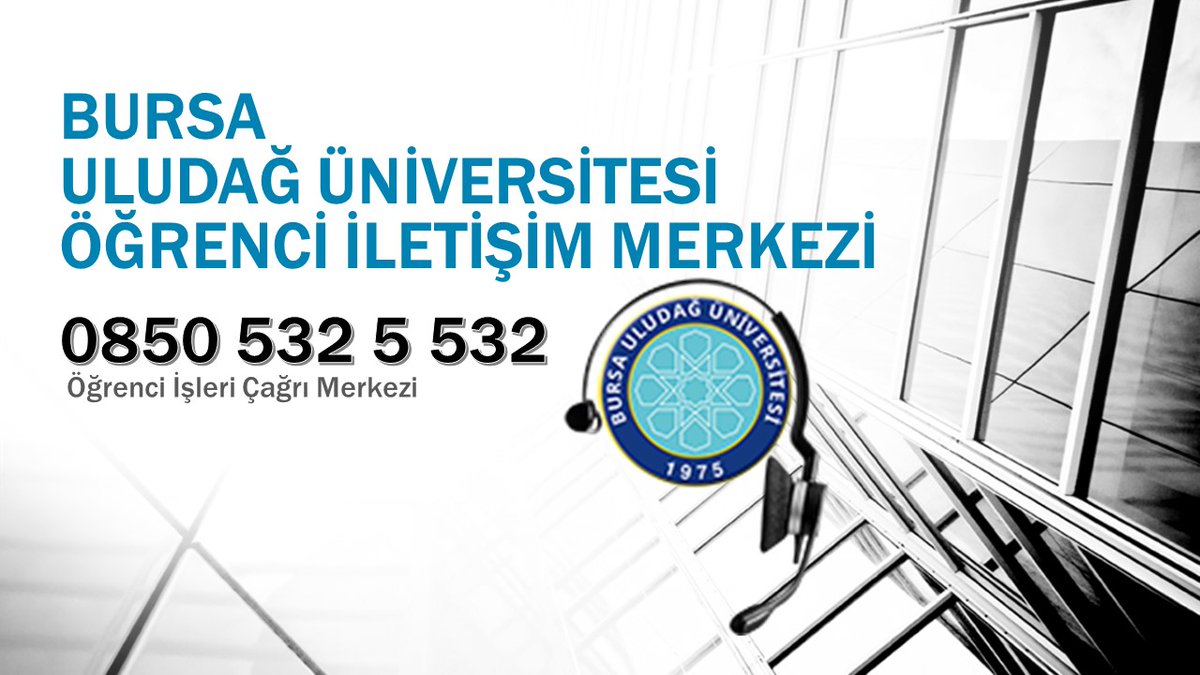Kıymetli Öğrenciler;

2021-2022 Eğitim-Öğretim Dönemi öncesi kafanızda oluşan tüm soru, ihtiyaç, talep ve beklentiler için bir telefon uzağınızdayız. Öğrenci İletişim Merkezimizi ilk aşamada hafta içi 10.00–12.00 ve 14.00-16.00 saatlerinde arayabilirsiniz

uludag.edu.tr/haber/view/115…