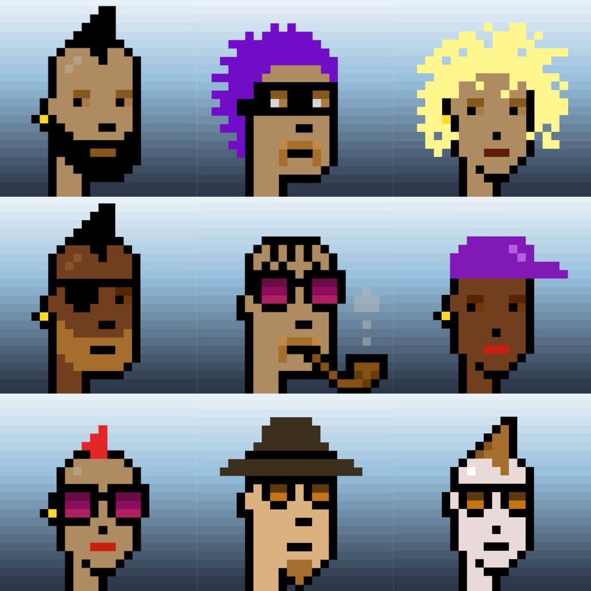 Bi0HapHazard's tweet photo. Me and my #ArbiPunks gang are ready to party. I hope you got yours before they all sold out. @arbipunks will have a NFT marketplace up and running soon. First Big NFT collection to sell out on #Arbitrum, and they did it in less than 1 day! 
#NFTs #NFTCommunity #L2 https://t.co/ahgFChB6OM
