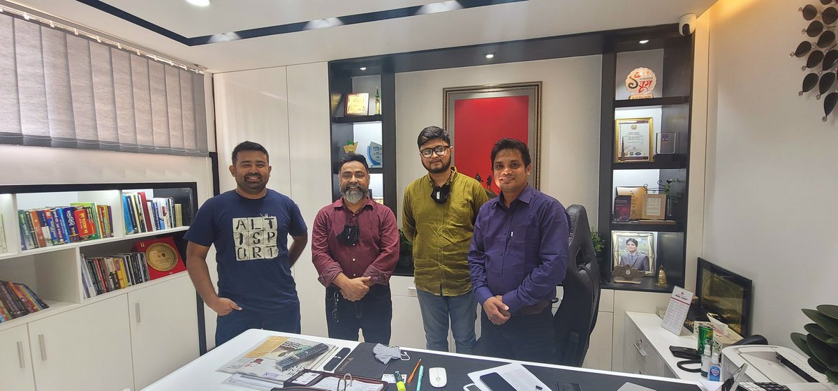 altamisnabil's tweet photo. bdapps-National Appstore Team visits in the largest training Institute of Bangladesh, Creative IT Institute HQ.

Cooking up something big.✌

#bdapps #NationalAppstore #CreativeIT #MoU #Collaboration #DigitalBangladesh https://t.co/J2Exp6s1Io