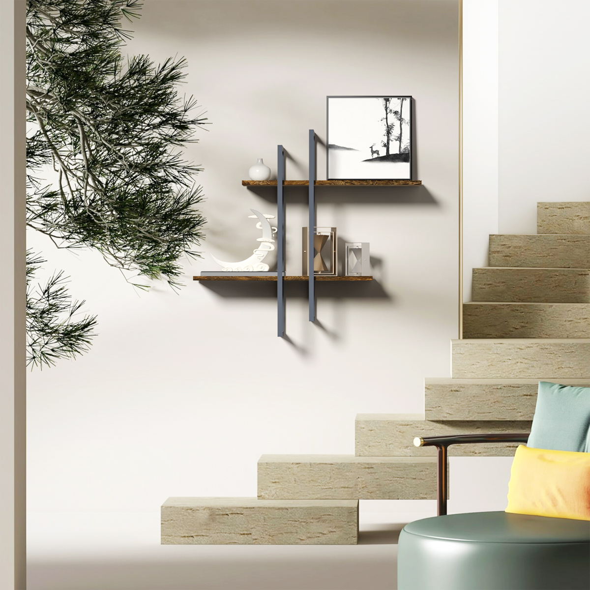 OneachLamp's tweet image. DIY wall with floating shelves
#Home #Furniture #Decor #Living room #Dining room #Bedroom