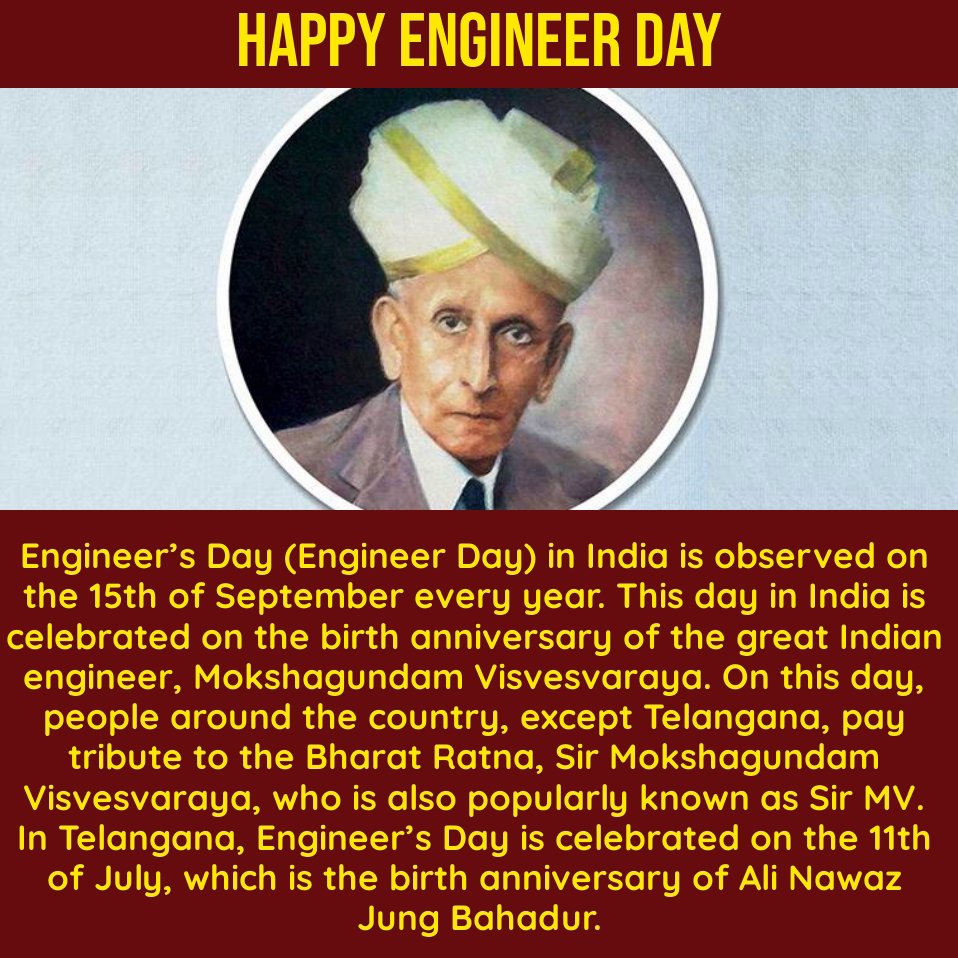 mytentaran's tweet photo. Happy engineer's day to all engineers...
.
.
#Engineersday2021 #engineering #technology #Tentaran #EngineersDay #Engineer #HappyEngineersDay #TheEngineerLife https://t.co/utYX6aqz9s