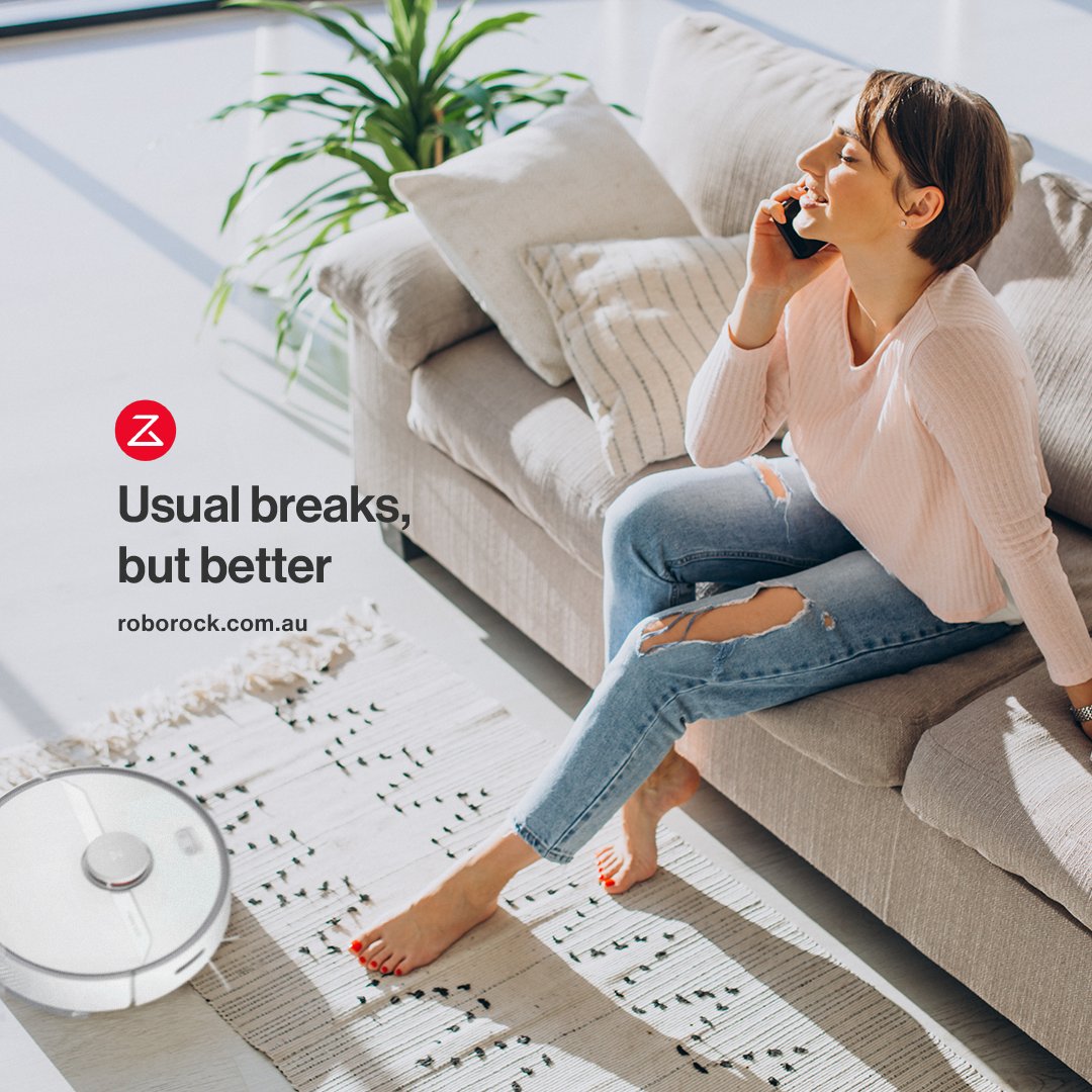 roborockaus's tweet image. We all need some downtime. Use it for what you’d rather be doing, not cleaning...

Shop your new Roborock robot vacuum today (link in bio).

#roborocks6 #vacuummaintenance #pethair #doghair #savetime #moresurfaces #vacuum #robotvacuum