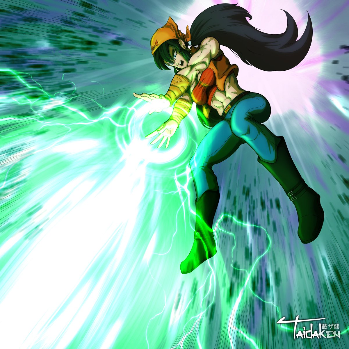 Taidaken's tweet photo. Android 22, blasting some poor soul away.

latest completed commission for @FigmentSaint 

#dboc #animeart #dragonballz #android22 https://t.co/tm9xRlG151