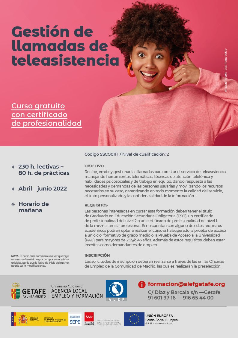 getafejoven's tweet photo. Nuevos cursos #Gratuitos para jóvenes #desarrolloweb #E_comerce #desarrollodevideojuegos #realidadvirtual #comunicacionOnLine. Imprescindible #demandantedeempleo, Comienzo inmediato
Consulta la oferta en @alefgetafe https://t.co/IsNxPUZfeS formacion@alef.org 916019716- 916654400 https://t.co/1NUtSQtpHn