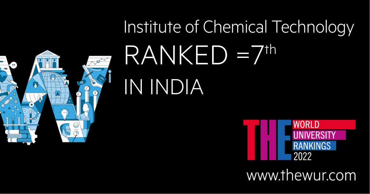 ICTMumbai1933's tweet photo. We are overjoyed to announce that #ICTMumbai has secured 7th rank in India in the @timeshighered World University Rankings 2022!

Time and again, these rankings have been testimony to our tireless work to provide world-class education and research opportunities to our students. https://t.co/iPGkDCgEAC