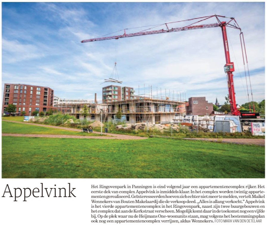 Appelvink! Het Ringovenpark in Panningen is eind volgend jaar een appartementencomplex rijker! JONGEN Bouwpartners realiseert 20 appartementen voor JPO! <a href="/JongenBouw/">Jongen</a> #JPO <a href="/VolkerWessels/">VolkerWessels</a> <a href="/gempeelenmaas/">gemeente peelenmaas</a> <a href="/delimburger/">De Limburger</a> #ookditisvolkerwessels