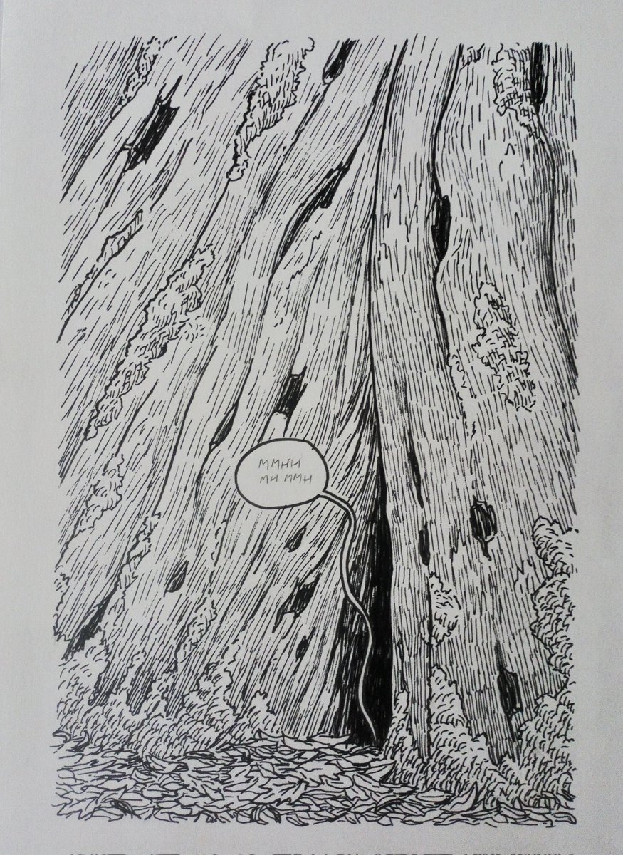 manchado_luis's tweet image. Una splash page.
En el agujero.
#illustration #comic #graphicnovel #blackandwithe #ink