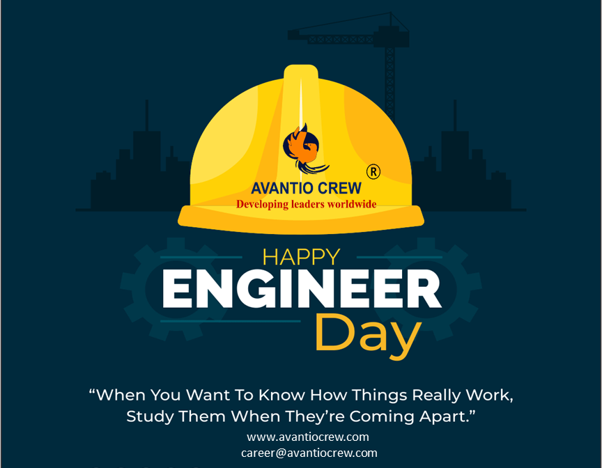 avantiocrew's tweet photo. Engineers are the ones who bring technology to make our lives simpler, to bring comforts, to bring ease and today is the day to thank them…. Happy Engineer's Day!
#EngineerDay https://t.co/JhikxlOyPY