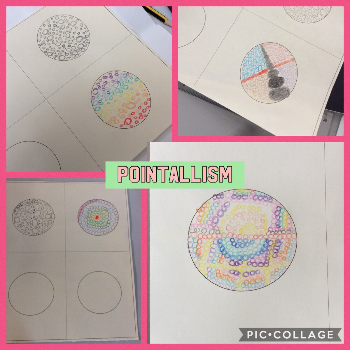 This is picture one of many over the next few weeks. Here is our first ever try at Pointallism - using small dots or strokes to colour a surface. Today, we will be trying to create a picture using this technique. Keep following to see more! 🖼 🎨 🖌 😀 #KingsleyArtist