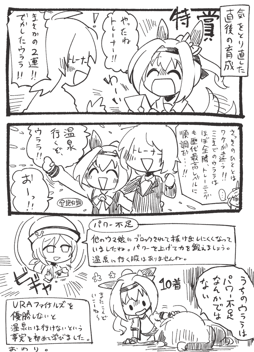 ウマ娘のプレイ日記という名の戒め描き 