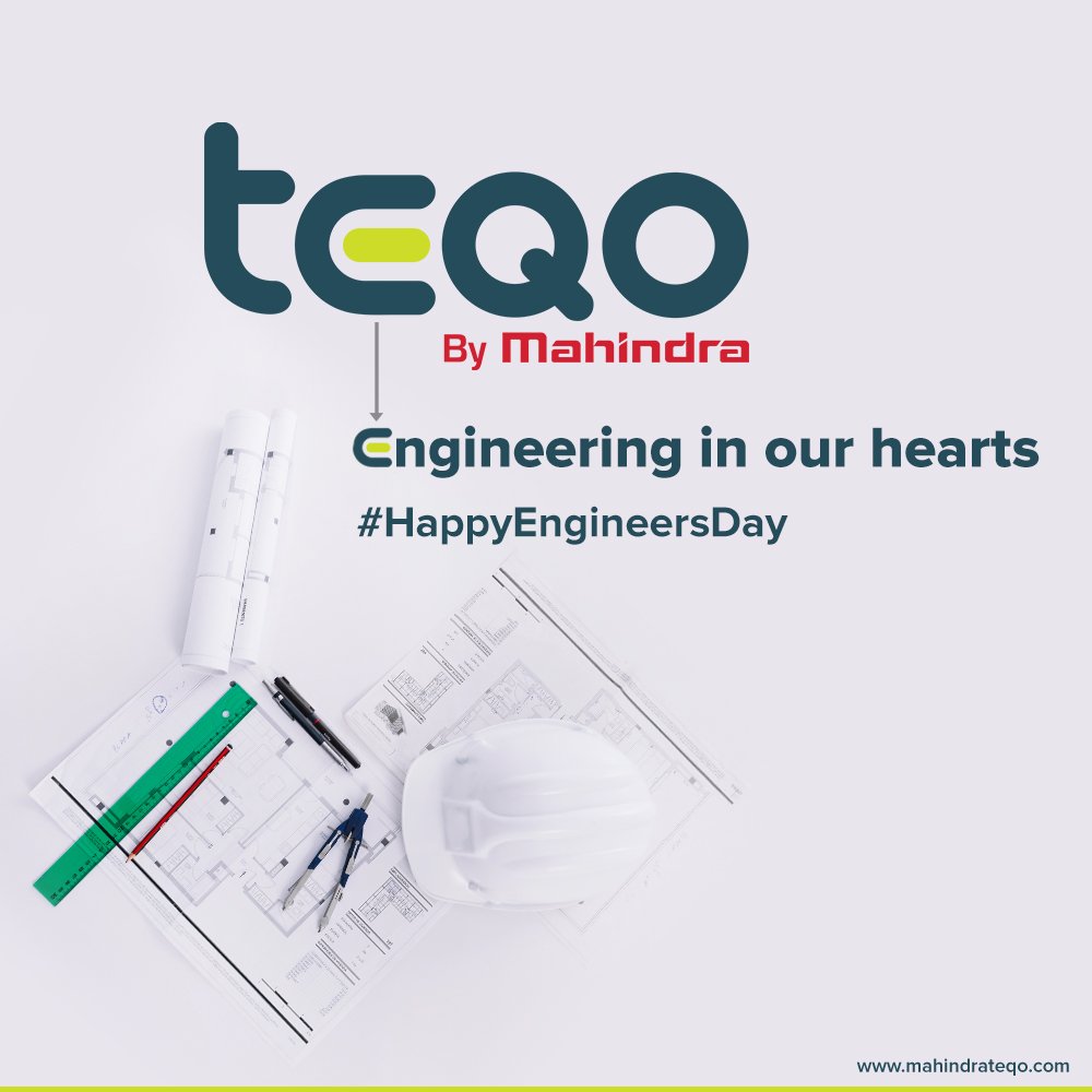 mahindrateqo's tweet photo. For all the hard work and turning theories into reality, we are super proud and grateful for all the engineers at Mahindra TEQO. 

#CheersToEngineers #EngineersDay2021 #EngineersEmpoweringIndia #Engineering #Engineers #Grateful #MahindraTEQO #TEQO https://t.co/ZnaUVUsmmH